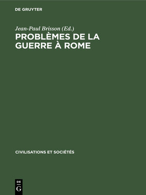 cover image of Problèmes de la guerre à Rome
